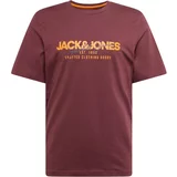 Jack & Jones Majica 'JJALVIS' narančasta / boja vina