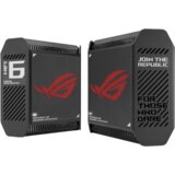 Asus ROG Rapture GT6 Black (2-paket) AX10000 Tri-Band WiFi 6 (802.11ax) Gaming Mesh sistem, 2.5G WAN port, ASUS RangeBoost Plus, omrežna varnost, AiMesh podpora - 90IG07F0-MU9A20 | Shoptok.si