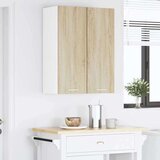 vidaXL viseći ormarić riga 2 pcs sonoma hrast i bijela 30 x 31 x 80 cm | shoptok.hr