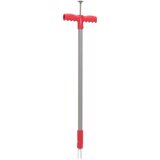 vidaXL Odstranjivač korova crveno-sivi 93 5 cm čelik obložen prahom | shoptok.hr