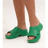 Gemre Green flip-flops on a thick sole Elina Cijene