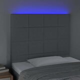  Uzglavlje svjetlosivo 80x5x118/128 cm od tkanine | shoptok.hr