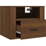  Zidni noćni ormarići 2 kom smeđa boja hrasta 50x36x40 cm | shoptok.hr