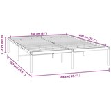Metalni okvir za krevet bijeli 160x200 cm | shoptok.hr