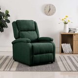  Naslanjač iz temno zelenega blaga, (20701788) | Shoptok.si