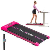THUNDER Električna pod-mizo tekalna steza ® IDEA-PINK– 6 km/h, 1,5 KM, 11 cm ultratanka, Bluetooth, LED zaslon, nosilnost 100 kg, (5000089638) | Shoptok.si