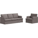 SOFA 2 pcs Sivo-smeđa Metal | shoptok.hr