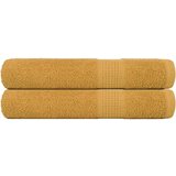 vidaXL Brisače 2 kos zlata 100x200 cm 360 g/m² 100% bombaž, (21822764) | Shoptok.si