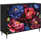  Kreveta KIEL Crni hrast 102 x 33 x 76 cm Konstruirano drvo Slike