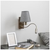  Brilagi - LED zidna svetiljka NUBILA 1xE27/25W/230V + LED/3W hrom/siva | Eponuda.com
