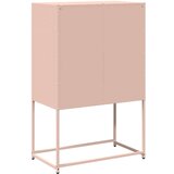 vidaXL Visoka ploča ružičasta 68x39x107 cm čelik | shoptok.hr