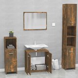  Set kupaonskog namještaja boja hrasta konstruirano drvo | shoptok.hr