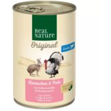 Real Nature Junior divji kunec in puran z rezanci 400g konzerva | Shoptok.si