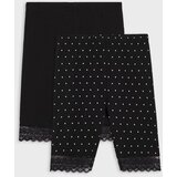 Sinsay Pamučne biciklističke hlače s ukrasnom čipkom 2 pack | shoptok.hr