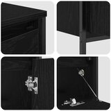  Set namještaja za kupaonicu 3 pcs Crni hrast Konstruirano drvo | shoptok.hr