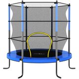  Trampolin sa sigurnosnom mrežom okrugli 140 x 160 cm plavi | shoptok.hr