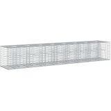  Gabionski uzdignuti krevet 2 pcs Srebrno 340 x 60 x 55 cm | Eponuda.ba