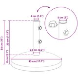  Stalak za suncobran za cijev promjera 40-50 mm 26.75 kg Crna | shoptok.hr
