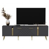 Hanah home detas anthracite gold polica za tv