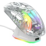Attack Shark bežični gaming miš X2Pro Silent/TriMode/Transparent/3D rgb + charging dock | Eponuda.com