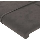  Uzglavlje tamnosivo 183 x 16 x 118/128 cm baršunasto | shoptok.hr