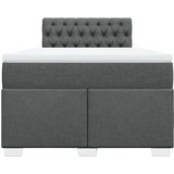  Krevet box spring s madracem tamnosivi 120 x 190 cm tkanina | shoptok.hr