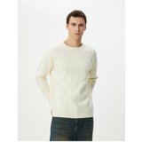 Koton Basic Knitwear Sweater Crew Neck Soft Textured Long Sleeve cene