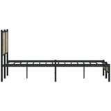  Metalni okvir kreveta bez madraca boja hrasta sonome 140x190 cm | shoptok.hr