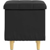  Otoman za pohranu s jastukom Crna 40 x 40 x 45 cm Umjetna koža | Eponuda.com