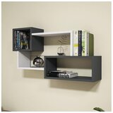 Hanah home afro white anhtracite zidna polica | Eponuda.com