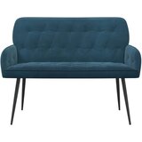  Dvosjed s metalnim nogama 2-sjedalo Plava Baršun - Plava | shoptok.hr