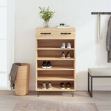 vidaXL Omarica za čevlje sonoma hrast 60x35x105 cm inženirski les Cene