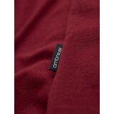 Ombre BASIC men's cotton classic tee shirt with a v-neck - maroon | shoptok.hr