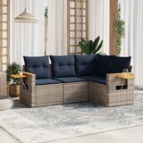 vidaXL 4-dijelni set vrtnih sofa od poliratana s jastucima sivi | shoptok.hr
