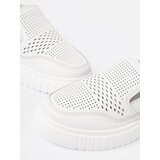 Sergio Leone White openwork women's platform shoes | Shoptok.si