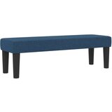vidaXL Krevet s box springom madracem i klupom u plavoj boji 200x200 cm od tkanine | shoptok.hr