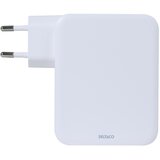 Deltaco USB-C domači polnilec, 1x USB-A, 3x USB-C, skupno 130 W, BELO | Shoptok.si