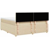  Krevet s oprugama i madracem krem 180x200 cm od tkanine | shoptok.hr