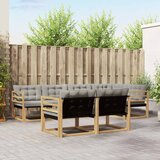  Set vanjskih sofa 7 kom. Bijela i svjetlosiva | shoptok.hr