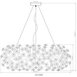 Globo KRISTALNA VISEČA SVETILKA KATRINA 80/150 cm G9 | Shoptok.si