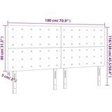  LED posteljno vzglavje svetlo sivo 180x5x118/128 cm blago, (20793607) | Shoptok.si