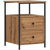 vidaXL Noćni ormarići 2 kom Artisan hrast 34x35,5x50 cm izrađeno drvo | shoptok.hr