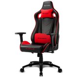 Sharkoon stol gaming Elbrus 2, black red Cene