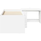  Krevet za djecu s visokim okvirom i stolom Bijela 98.5 x 200 cm - Bijela | shoptok.hr