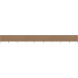 vidaXL 9-panelni vetrobran tkanina 1200x160 cm taupe Cene