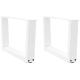  Noge za klub stolić V-oblika 2 kom Bijele 60 x (30-31,3) cm Čelik | shoptok.hr