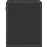 Zidni noćni ormarići 2 kom crni 40x31x39,5 cm Crna | Shoptok.si