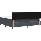  Zajemalna postelja z vzmetnico Temno siva 200x200 cm Plišasta tkanina, (22083523) | Shoptok.si
