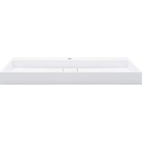 vidaXL Umivalnik 120x46x11 cm mineralna litina/marmorna litina bel - - Bela - 28.32 - 120 x 46 x 11 cm (1 luknja) - 2025-vidaXL-Uvoz_2 | Shoptok.si