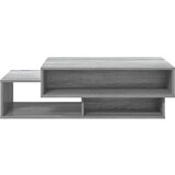  Klubska miza Siva Sonoma 105 x 50 x 32,5 cm Konstruiran les, (5000120404) | Shoptok.si